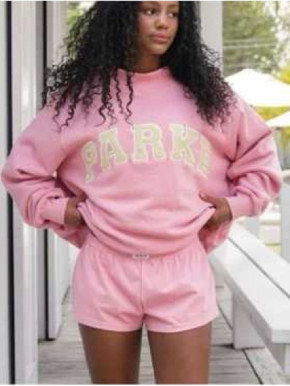 Parke Pink Crewneck w/shorts